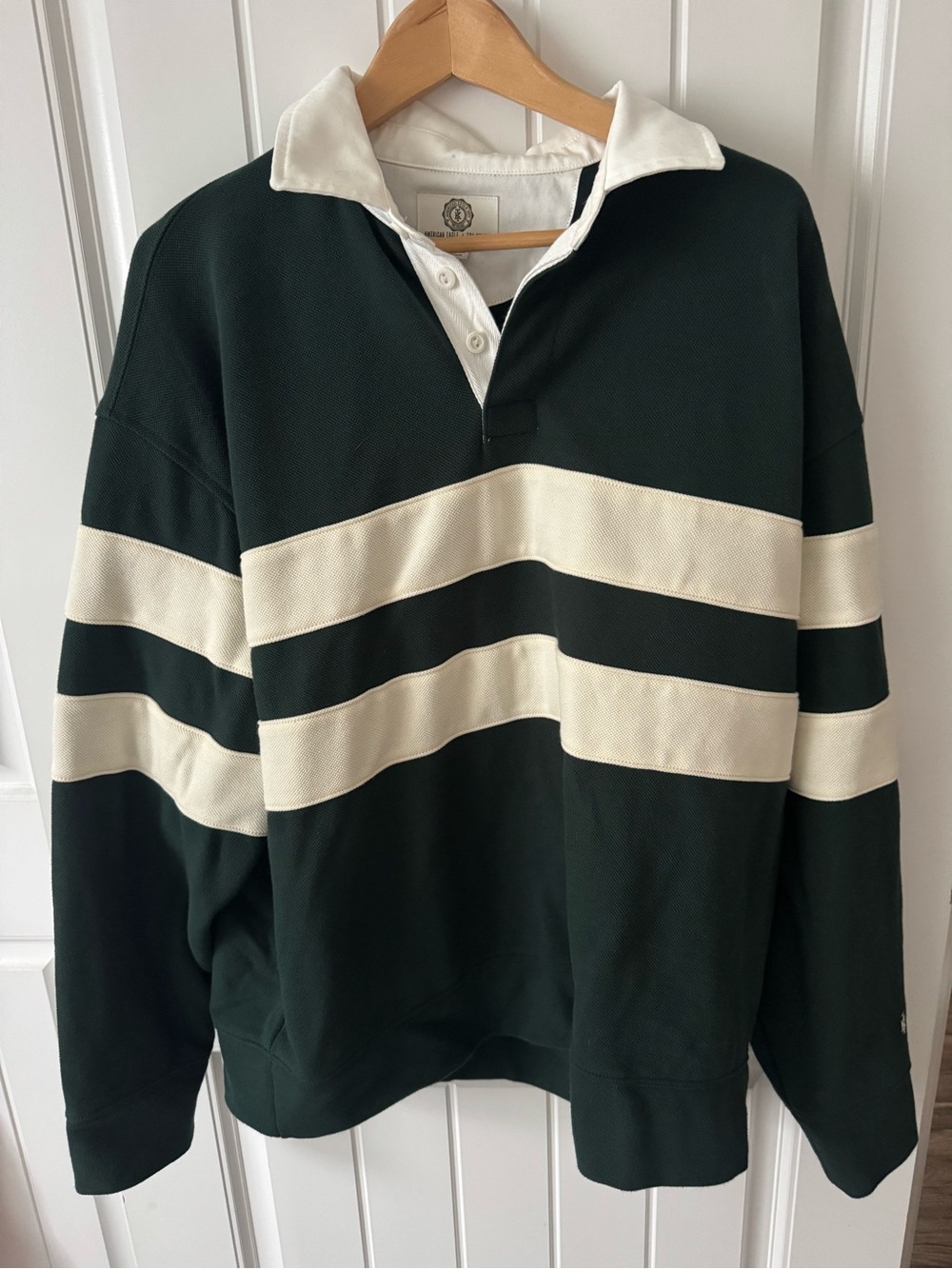 American Eagle Outfitters & Tru Kolors Pique Rugby Sweatshirt
